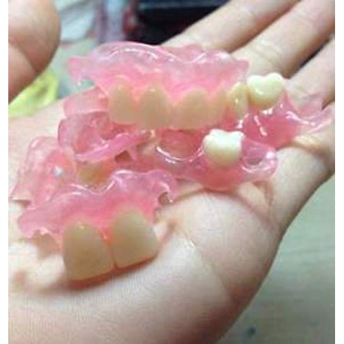 Affordable Flexible Valplast Customized Partial Denture (Pink, Valplast)