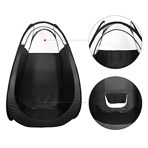 VALUEDEBUT Pop Up Spray Tanning Tent,Portable Fold-able Black Spray Tann Tent...
