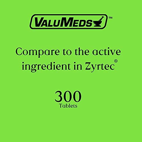 ValuMeds 24-Hour Allergy Medicine (300-Count) Antihistamine for Pollen, Hay F...