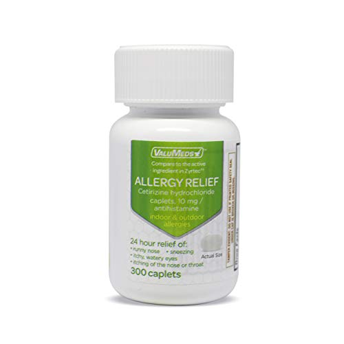 ValuMeds 24-Hour Allergy Medicine (300-Count) Antihistamine for Pollen, Hay F...