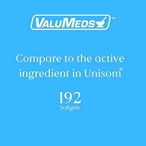 ValuMeds Nighttime Sleep Aid (Twin Pack - 192 Softgels) Diphenhydramine HCl, ...