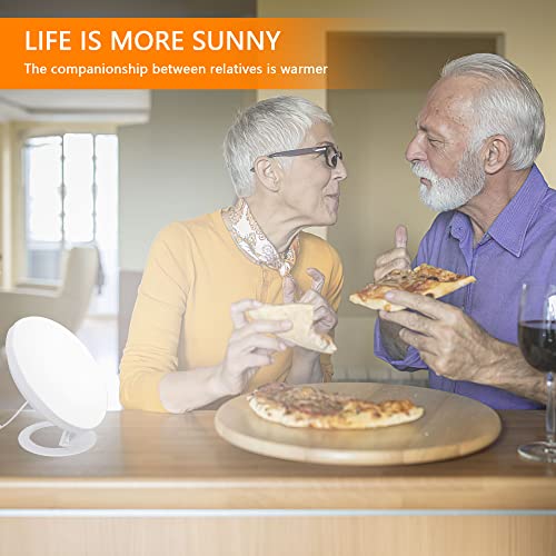 Light Therapy Lamp, UV-Free 10000-38600 Lux LED Therapy Light, 3 Color Temper...