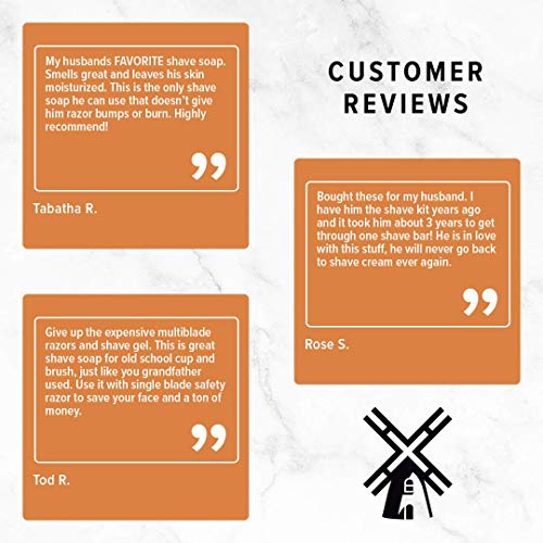 Van Der Hagen Men's Luxury Scented Shave Soap (Pack of 3)