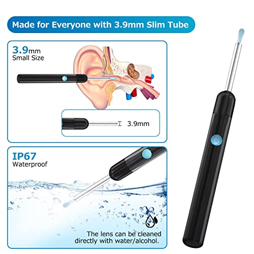 Ear Wax Removal, Ear Cleaner Camera 1080P, Ear Wax Removal Tool with 6 LED Li...