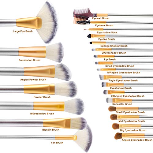 Make up Brushes, VANDER LIFE 24pcs Premium Cosmetic Makeup Brush Set for Foun...