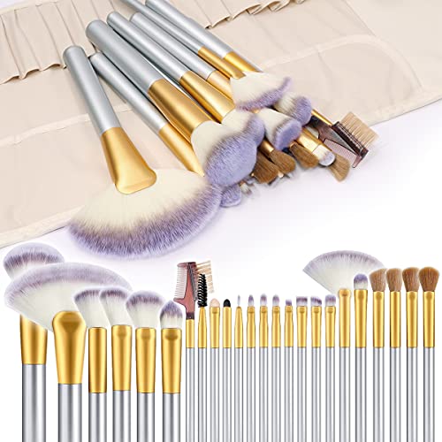 Make up Brushes, VANDER LIFE 24pcs Premium Cosmetic Makeup Brush Set for Foun...