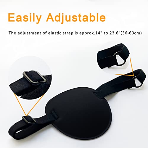 Pirate Eye Patches 2 Pack Adjustable Amblyopia Lazy Eye Patches for Adults an...