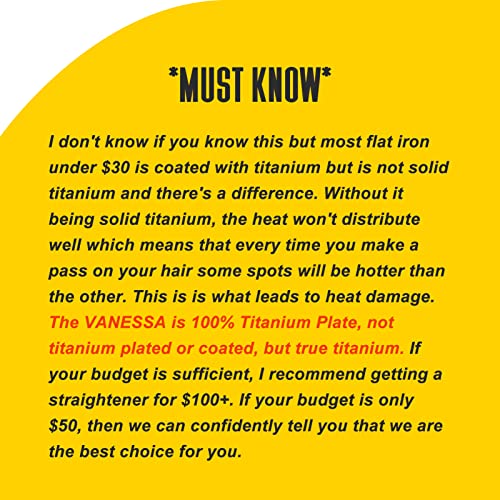 Hair Straightener, Flat Iron for Hair, Titanium Flat Iron, Hair Straightener ...