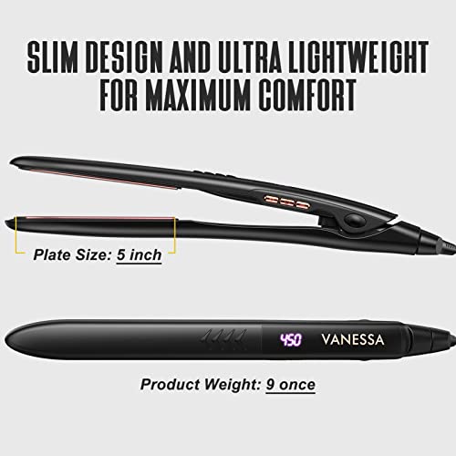 Hair Straightener, Flat Iron for Hair, Titanium Flat Iron, Hair Straightener ...