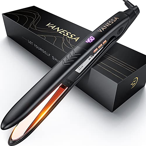 Hair Straightener, Flat Iron for Hair, Titanium Flat Iron, Hair Straightener ...