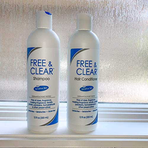 Free & Clear Hair Shampoo | Fragrance, Gluten and Sulfate Free | For Sensitiv...