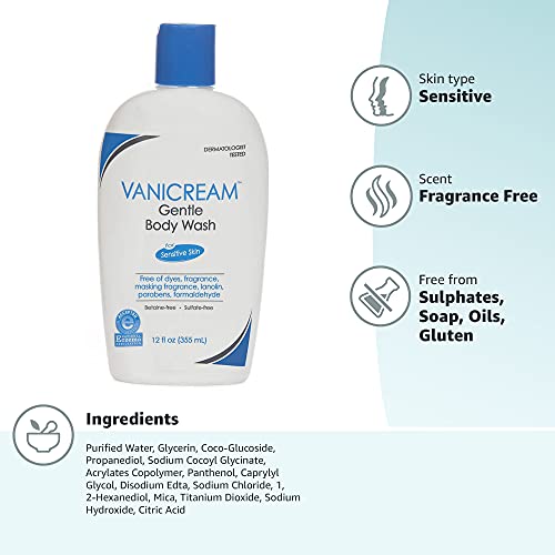 Vanicream Gentle Body Wash -12 fl oz - Formulated Without Common Irritants fo...