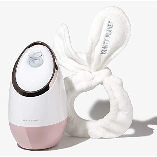 Vanity Planet Aira Ionic Facial Steamer - (Rose Gold) - Pore Cleaner that Det...