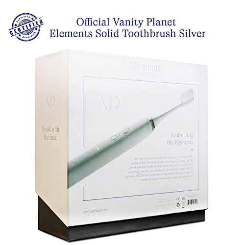 Vanity Planet Elements Ultrasonic Electric Toothbrush - Silver - Advanced Ora...
