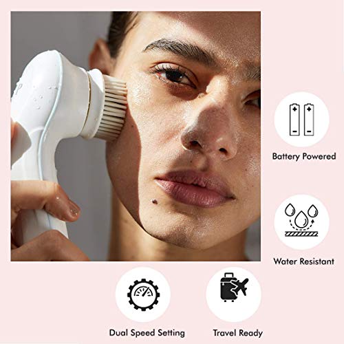 Vanity Planet Facial Cleansing Brush Ultimate Skin Spa with 3 Interchangeable...