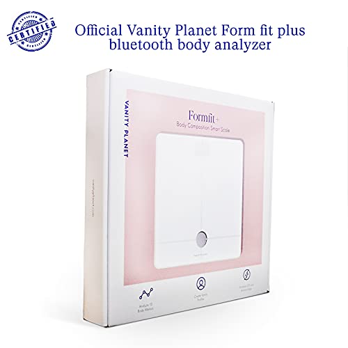 Vanity Planet Form Fit and Bluetooth Digital Body Analyzer - Smart Scale Trac...