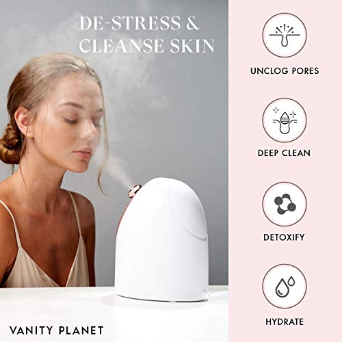 Vanity Planet Senia Hot and Cold Facial Steamer - Aromatherapy Facial Steamer...