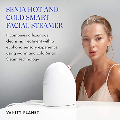 Vanity Planet Senia Hot and Cold Facial Steamer - Aromatherapy Facial Steamer...