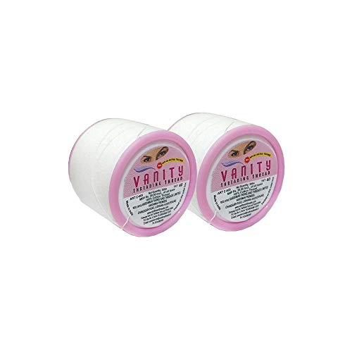 Vanity Eyebrow 2 Spool x 300 Meter Threading Thread Extra Soft Strong
