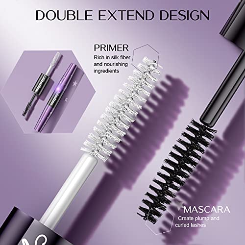 VANTICA Double-end Mascara & Lash Enhance Primer - Waterproof Mascara Black V...