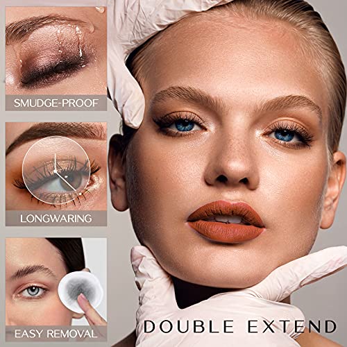 VANTICA Double-end Mascara & Lash Enhance Primer - Waterproof Mascara Black V...