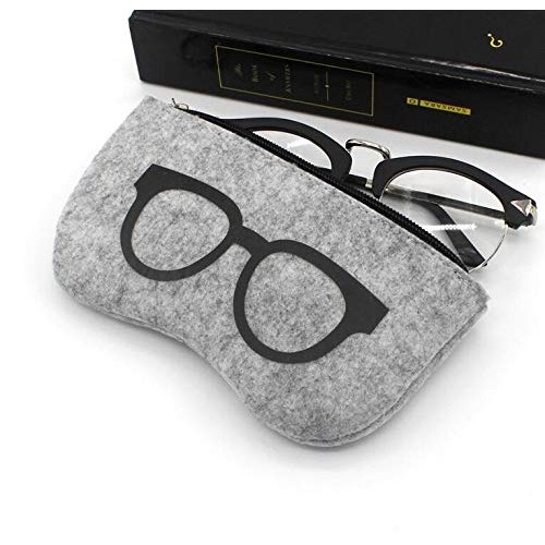 3Pcs Portable Multifunctional Glasses Bag with Zipper Spectacles Pouch Eyegla...