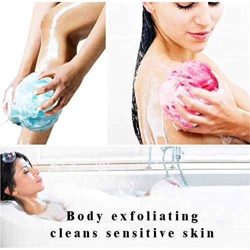 20pcs Loofahs MINI Shower Sponge Exfoliating Pouf Bath Mesh Pouf Lot Bulk Ass...