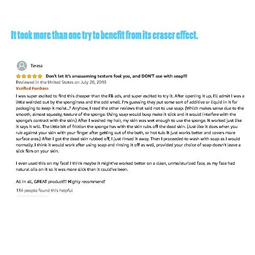 Exfoliating Bath Body Shower Sponge - Spa Scrub Exfoliator Dead Skin Remover ...