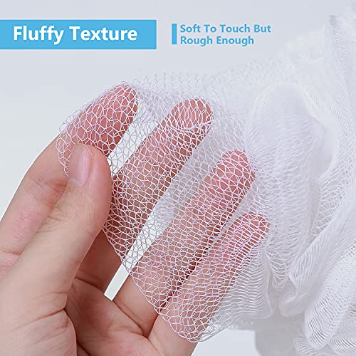 VANZAVANZU Bath Loofah Large 80g Shower Sponge Body Scrubber Mesh Pouf for Me...