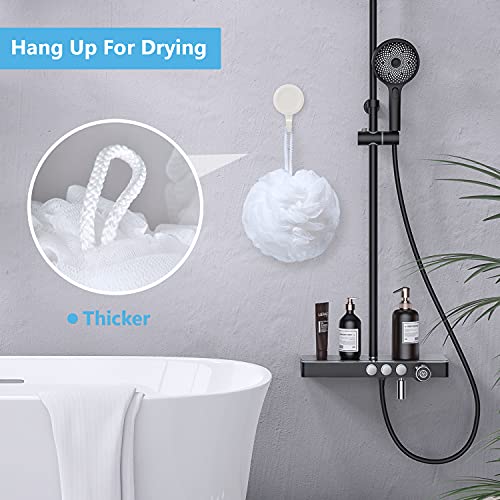 VANZAVANZU Bath Loofah Large 80g Shower Sponge Body Scrubber Mesh Pouf for Me...