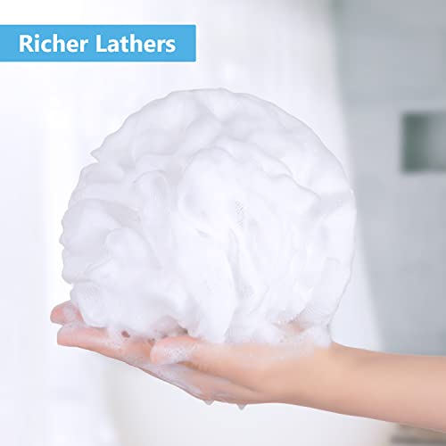 VANZAVANZU Bath Loofah Large 80g Shower Sponge Body Scrubber Mesh Pouf for Me...