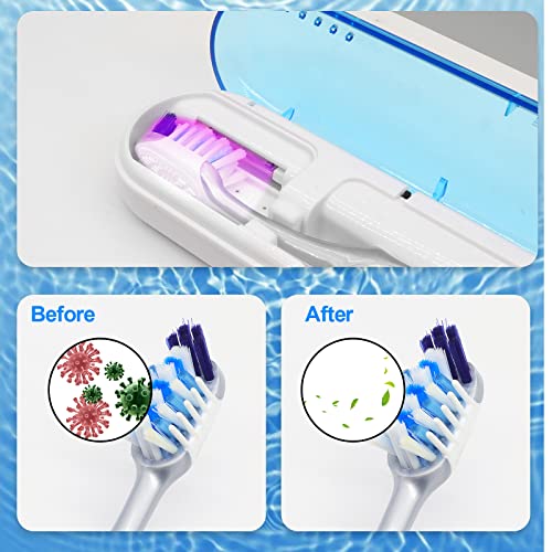 Toothbrush Covers,Portable Toothbrush Box Toothbrush Travel Case with U V Cle...
