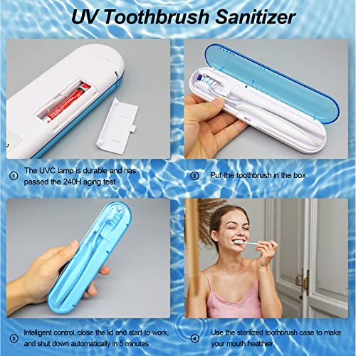 Toothbrush Covers,Portable Toothbrush Box Toothbrush Travel Case with U V Cle...