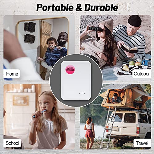 Toothbrush Covers, Travel Toothbrush Case With Clean Function, Portable Trave...