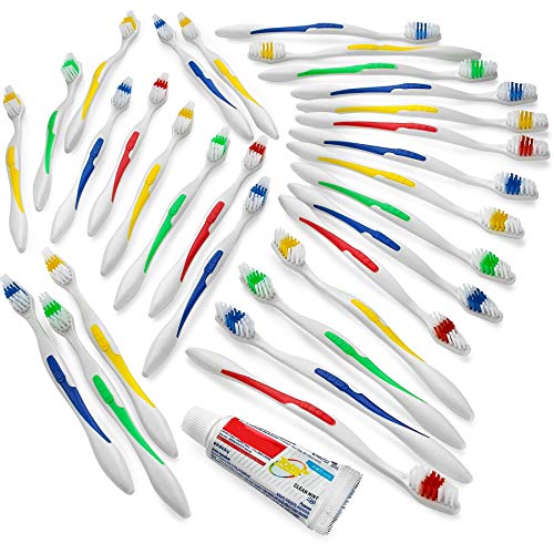 200 Toothbrushes Bulk Wholesale Quantity Standard Size, Dental Care Toiletrie...