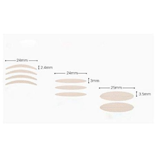 VASANA 1800PCS Beige Three Different Shapes Double Eyelid Tape Tool Invisible...