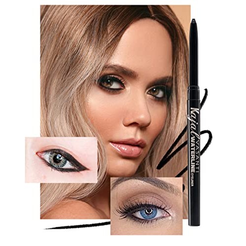 VASANTI Kajal Waterline Eyeliner Pencil - Long-lasting, Waterproof, Smudge-pr...
