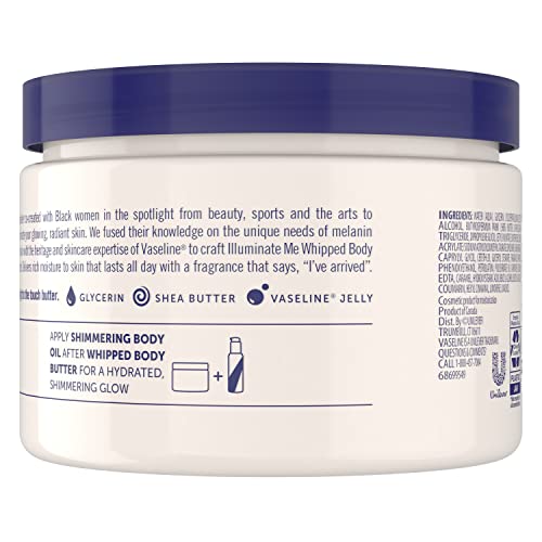 Vaseline Illuminate Me Body Butter Created for Melanin Rich Skin Whipped Body...