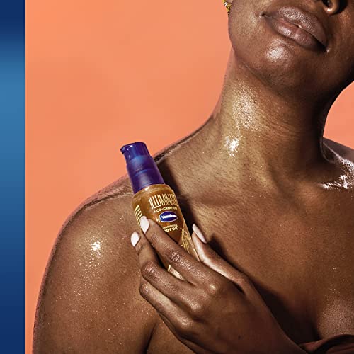 Vaseline Illuminate Me Shimmering Body Oil Created for Melanin Rich Skin Body...
