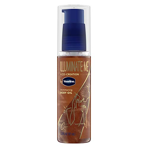 Vaseline Illuminate Me Shimmering Body Oil Created for Melanin Rich Skin Body...