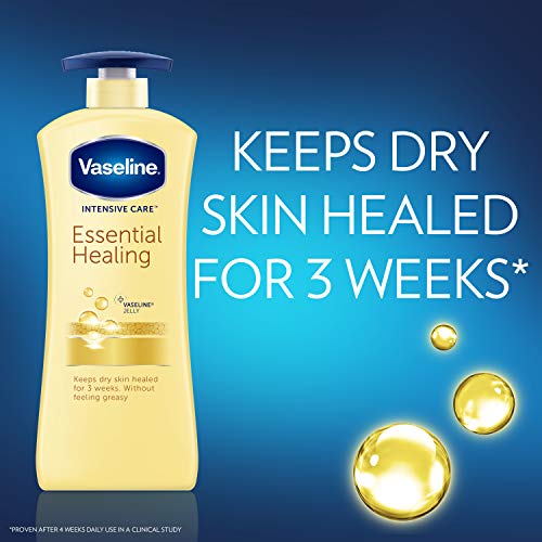 Vaseline Intensive Care Essential Healing Body Lotion, 20.3 oz, Bundled with ...