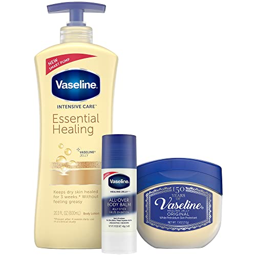 Vaseline Intensive Care Essential Healing Body Lotion, 20.3 oz, Bundled with ...