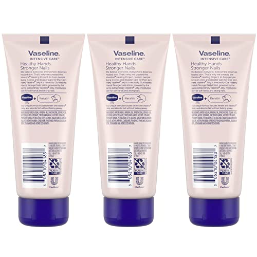 Vaseline Intensive Care Healthy Hands Stronger Nails Lotion with Keratin, Vit...