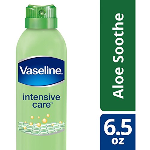 Vaseline Intensive Care Spray Moisturizer, Aloe Soothe 6.5 oz, Twin Pack
