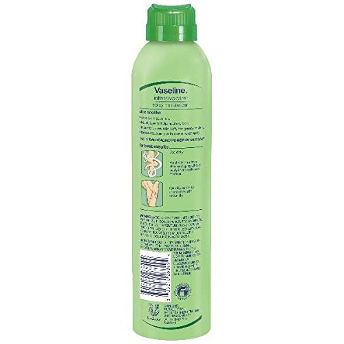 Vaseline Intensive Care Spray Moisturizer, Aloe Soothe 6.5 oz, Twin Pack