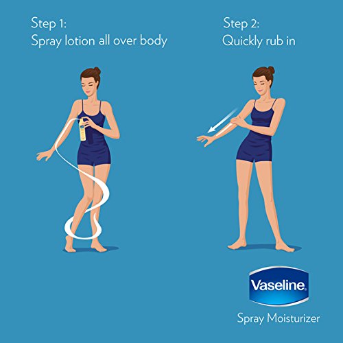 Vaseline Intensive Care Spray Moisturizer, Aloe Soothe 6.5 oz, Twin Pack