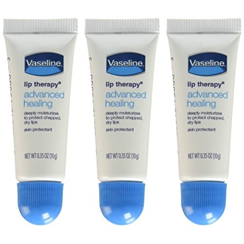 Vaseline Lip Therapy Advanced Petroleum Jelly, 3 Count