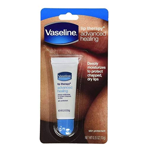 Vaseline Lip Therapy Advanced Petroleum Jelly, Skin Protectant, Travel Size ....