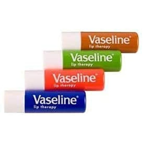 Vaseline Lip Therapy Stick with Petroleum Jelly (Original, Aloe Vera, Rosy Li...