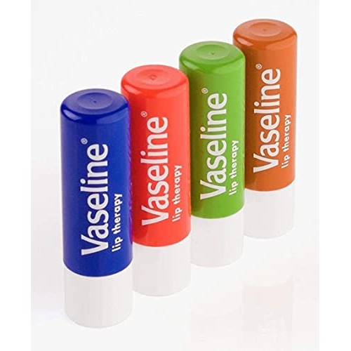 Vaseline Lip Therapy Stick with Petroleum Jelly (Original, Aloe Vera, Rosy Li...